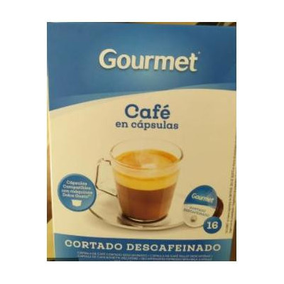 CAFE GOURMET COMPATIBLE DOLCE GUSTO CORTADO DESCAFEINADO 16UDS