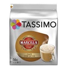 CAFE TASSIMO MARCILLA CON LECHE 16DOSIS 184GR