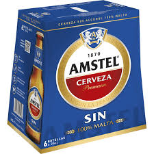 CERVEZA AMSTEL S/ALCOHOL PACK-6x25CL