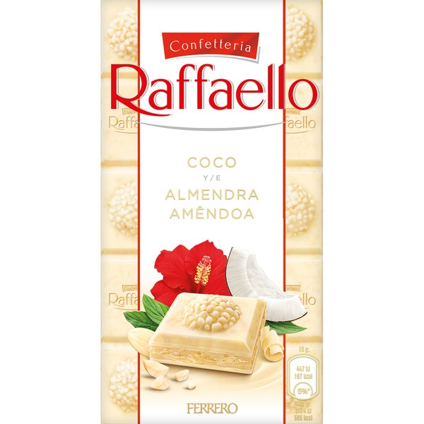 CHOCOLATE FERRERO RAFFAELLO TABLETA 90GRS