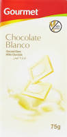 CHOCOLATE GOURMET BLANCO 75GR