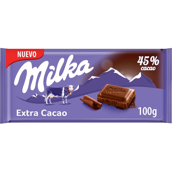 CHOCOLATE MILKA EXTRA CACAO 45% 100GRS