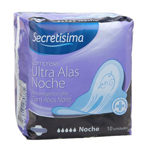 COMPRESA SECRETISIMA ULTRA ALAS NOCHE 10UDS