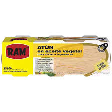 CONSERVA ATUN RAM EN ACEITE VEGETAL PACK-3x80GR
