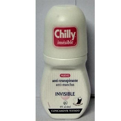 DESODORANTE CHILLY ROLL-ON INVISIBLE 50ML