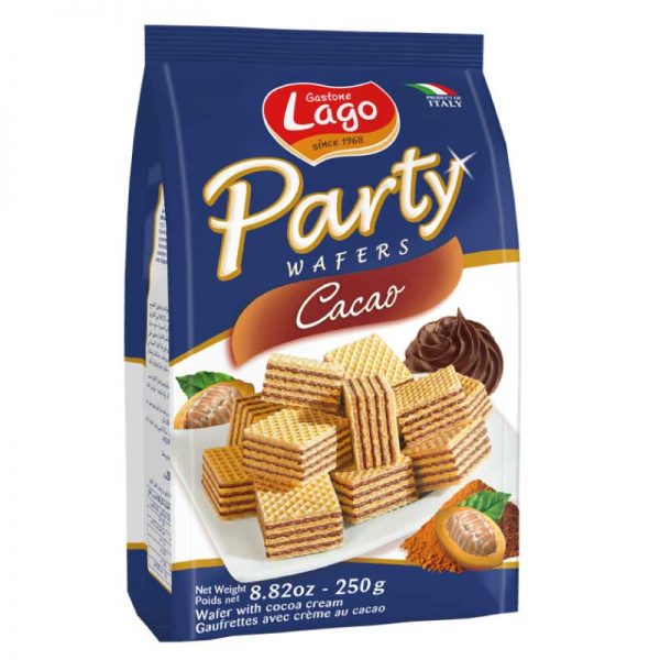 GALLETA PARTY WAFER CACAO 250GRS