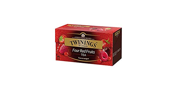 INFUSION TWININGS FOUR RED FRUITS 25UDSx2GRS