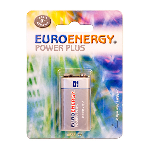 PILAS EURO ENERGY POWER PLUS 6F22 9V