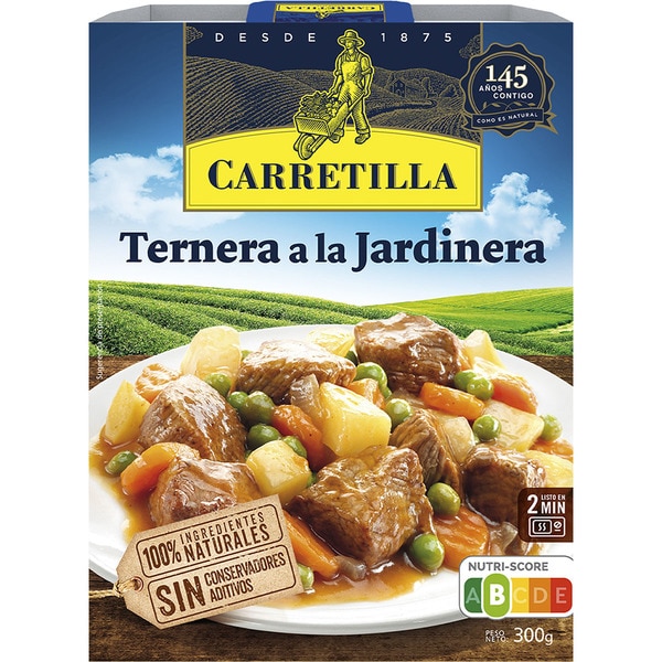TERNERA CARRETILLA A LA JARDINERA 300GRS