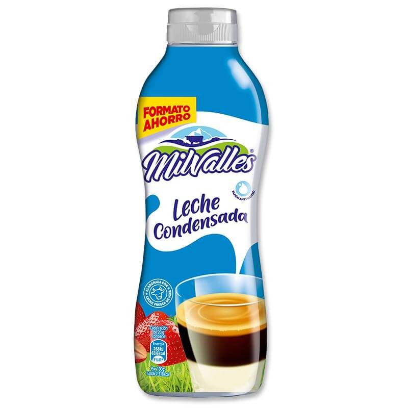LECHE CONDENSADA  MILVALLES ENTERA SIRVE FACIL 820GR
